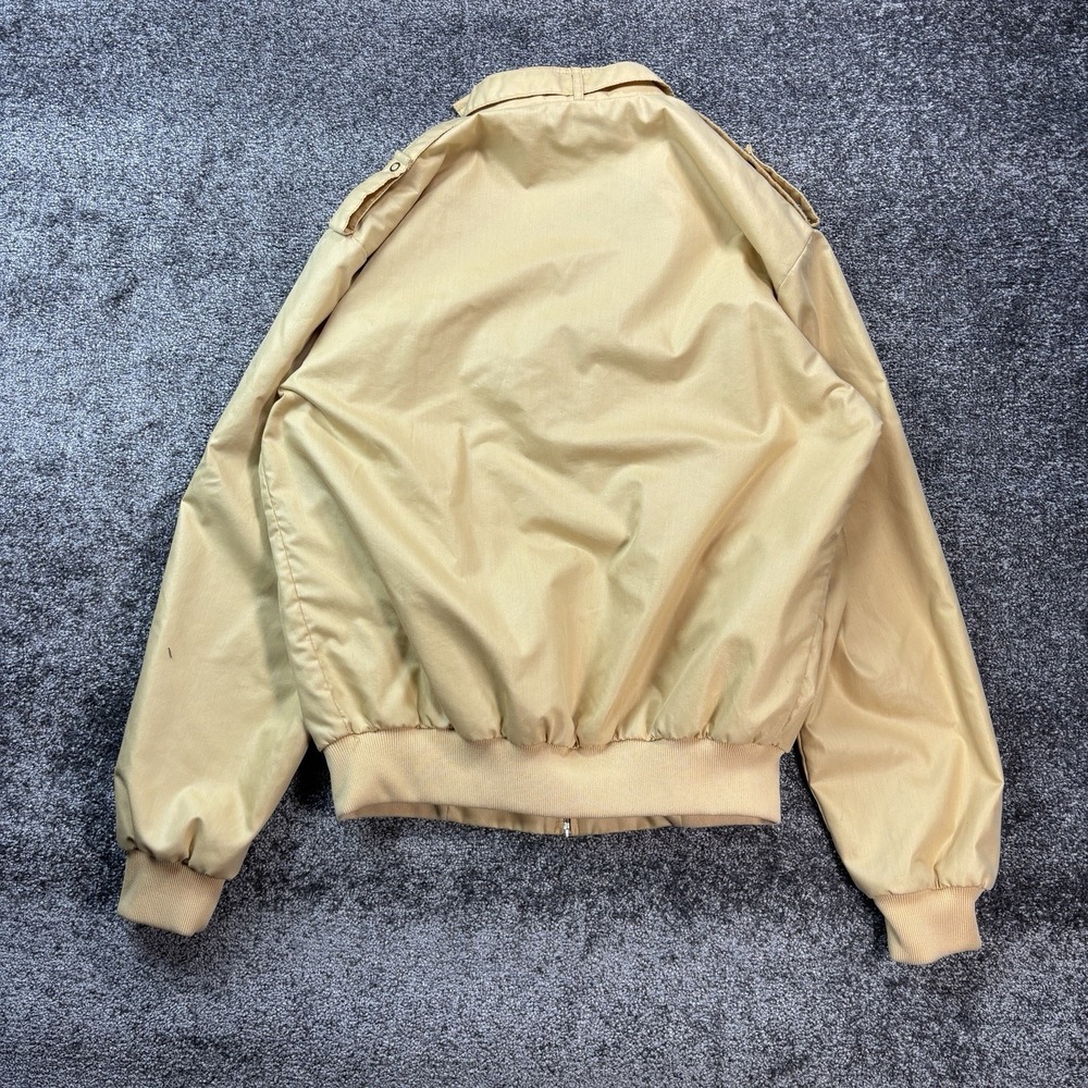 Vintage A&W Root Beer Employee Jacket Mens Large Beige Bomber Soda Fast Food - Picture 2 of 8